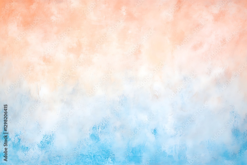 Fototapeta premium soft blue peach gradient blurred background