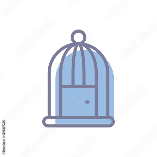 Bird Cage Vector icon