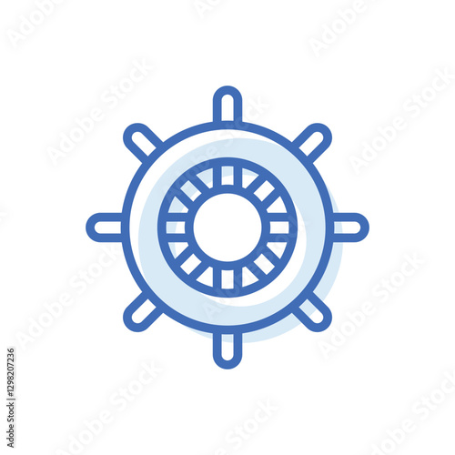 Dharma Wheel Vector icon