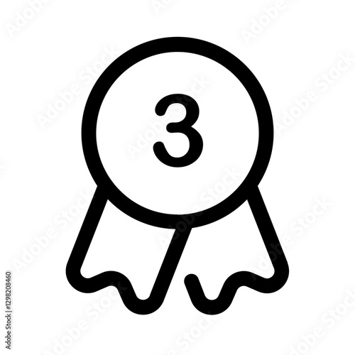 third place line style, perfect for user interface projects