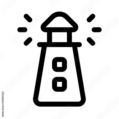 lighthouse line style, perfect for user interface projects