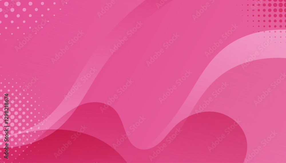 Pink Abstract Background with Wavy Shapes and Gradients Pink Abstract Background with Wavy Shapes and Gradients