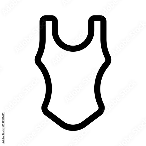 swimsuit line style, perfect for user interface projects