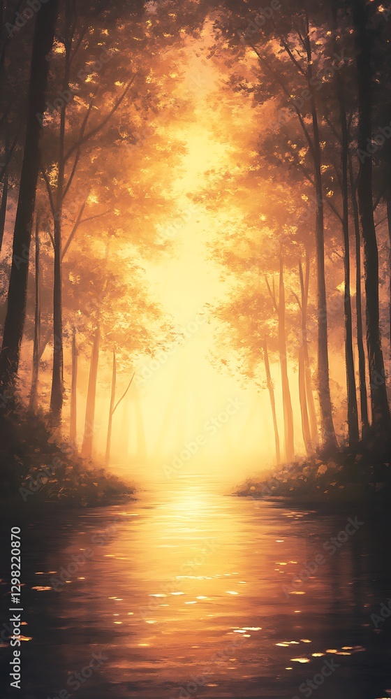 golden pastel glowing reflections golden pastel glowing reflections