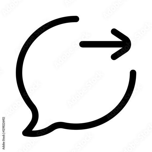 forward message line style, perfect for user interface projects