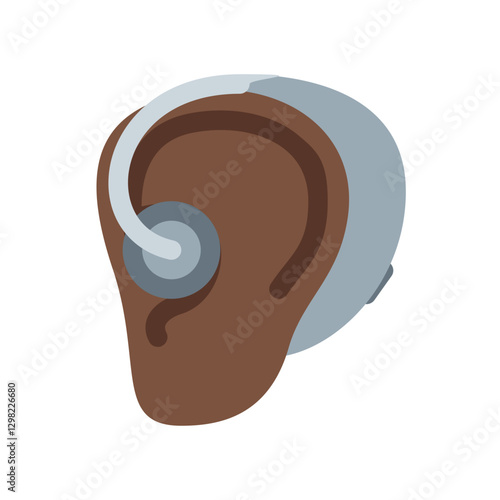 Ear with Hearing Aid
