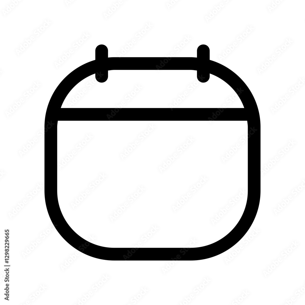 plain calendar line style, perfect for user interface projects plain calendar line style, perfect for user interface projects