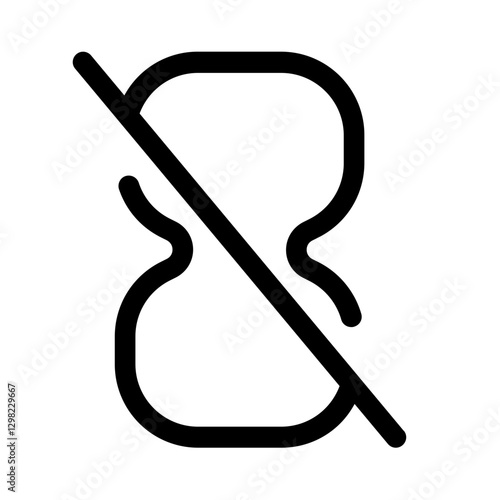 no hourglass line style, perfect for user interface projects