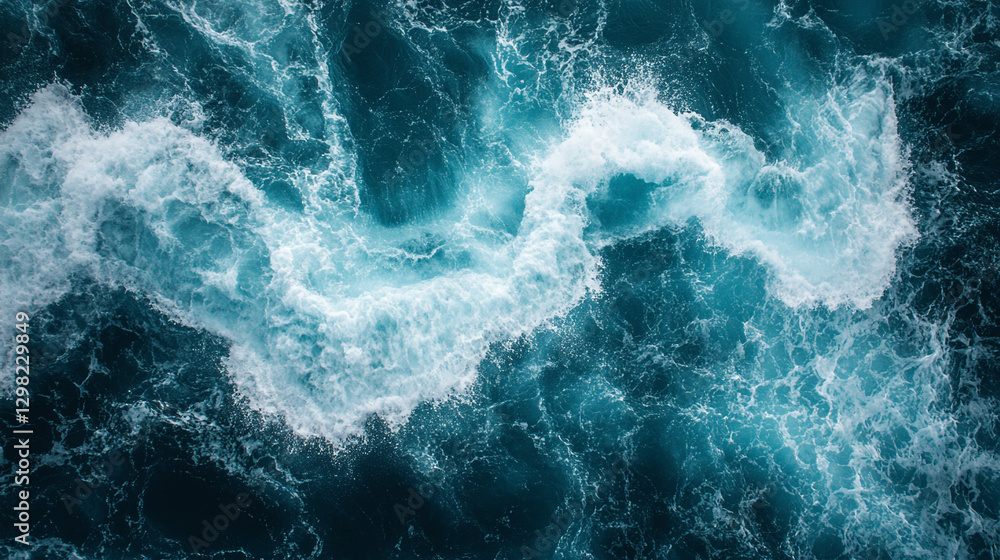 Blue and white ocean wave texture in daylight, abstract aqua and teal water surface with flowing motion, modern background for nature, tranquility, and fluidity themes.
Blue and white ocean wave texture in daylight, abstract aqua and teal water surface with flowing motion, modern background for nature, tranquility, and fluidity themes.