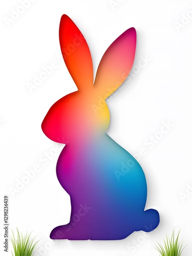 Rainbow Easter Bunny