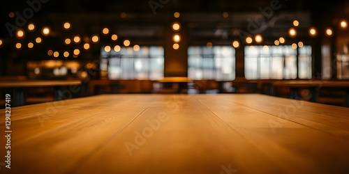 Warm Wooden Tabletop Background Image