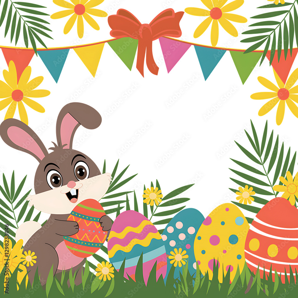 Happy Easter rabbit, Easter bunny icon set. Bunny with egg for kids. Rabbit or hare, spring festive animal. Cartoon holiday decent vector character. easter bunny and easter eggs isolated on white tran Happy Easter rabbit, Easter bunny icon set. Bunny with egg for kids. Rabbit or hare, spring festive animal. Cartoon holiday decent vector character. easter bunny and easter eggs isolated on white tran
