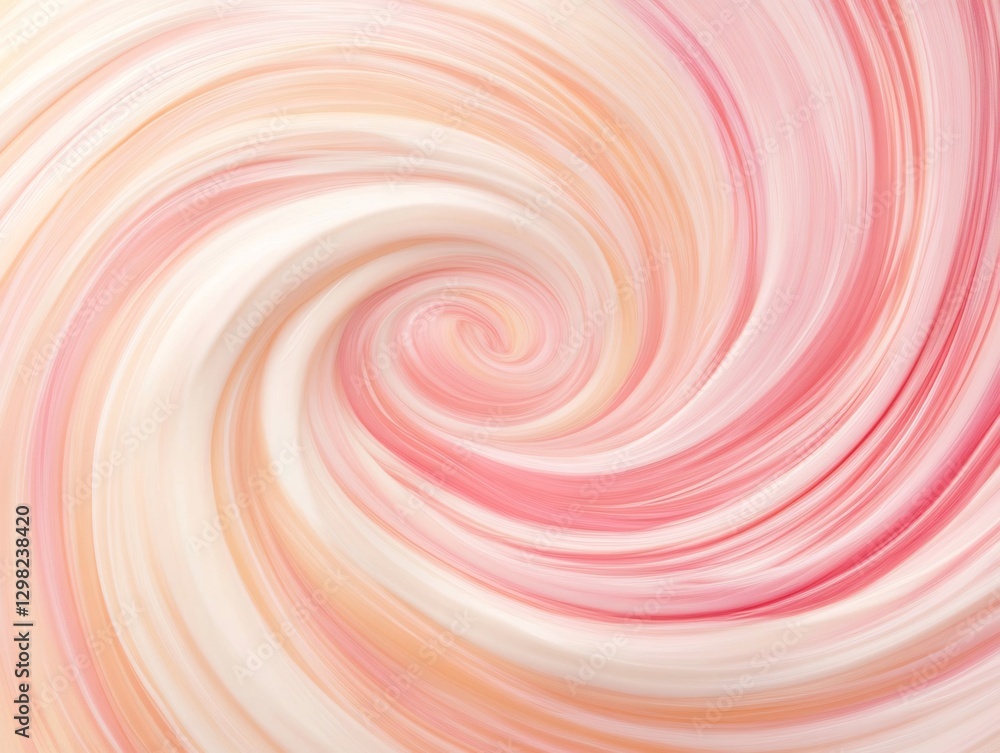 Obraz premium soft pastel swirl pink ivory gradient