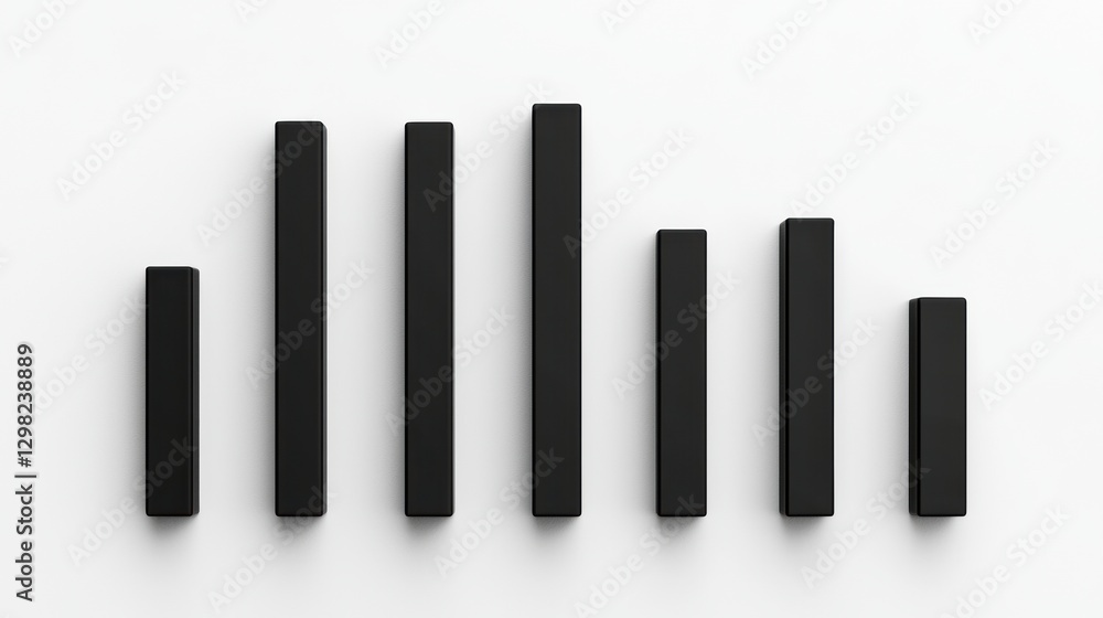 Simple Bar Chart Illustrating Steady Growth Over Time Simple Bar Chart Illustrating Steady Growth Over Time