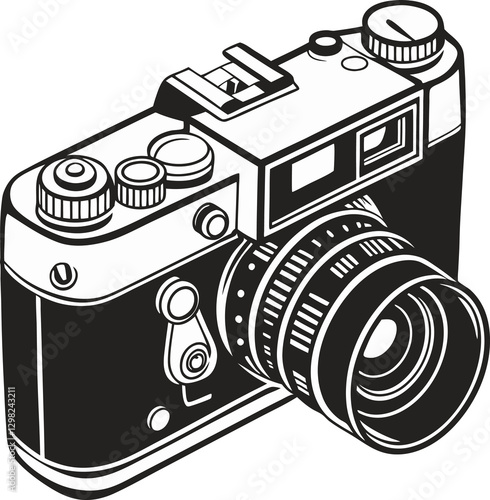 Vintage camera lens for decoration
