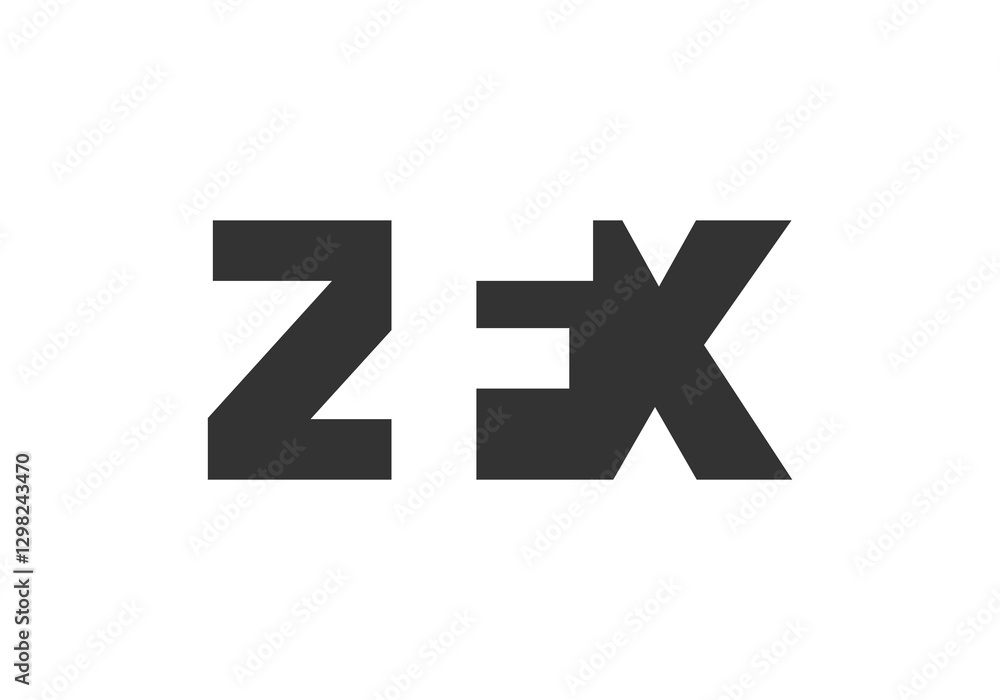 ZFX logo design. Initial letter Z F X bold font style for tech startups, consulting, corporate branding. Creative company name, headlines typography identity, trendy logotype. ZFX logo design. Initial letter Z F X bold font style for tech startups, consulting, corporate branding. Creative company name, headlines typography identity, trendy logotype.