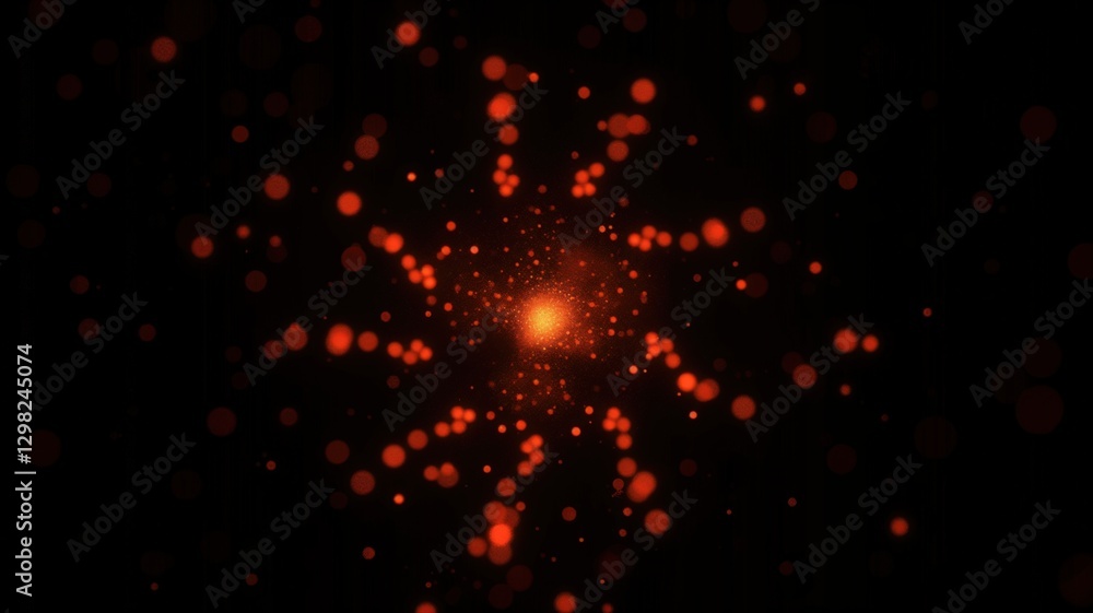 orange firework luminogram against a dark sky orange firework luminogram against a dark sky