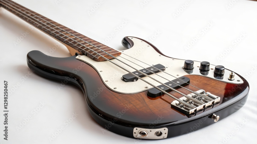 Fototapeta premium Sunburst Electric Bass Guitar