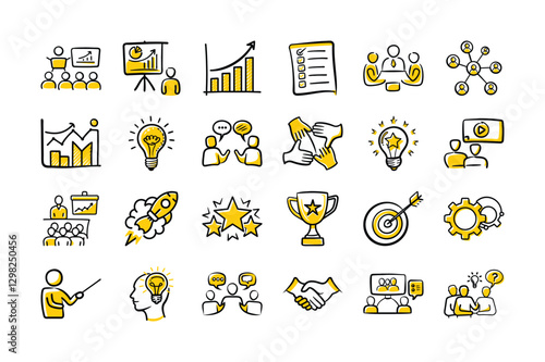 Collection of Healthy Lifestyle Line Icons