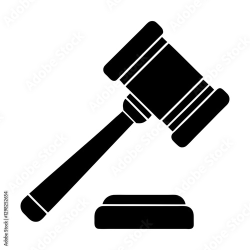 Judge Gavel Vector Icon