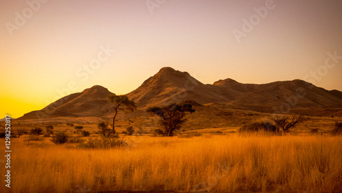Namibian Sunset in Africa