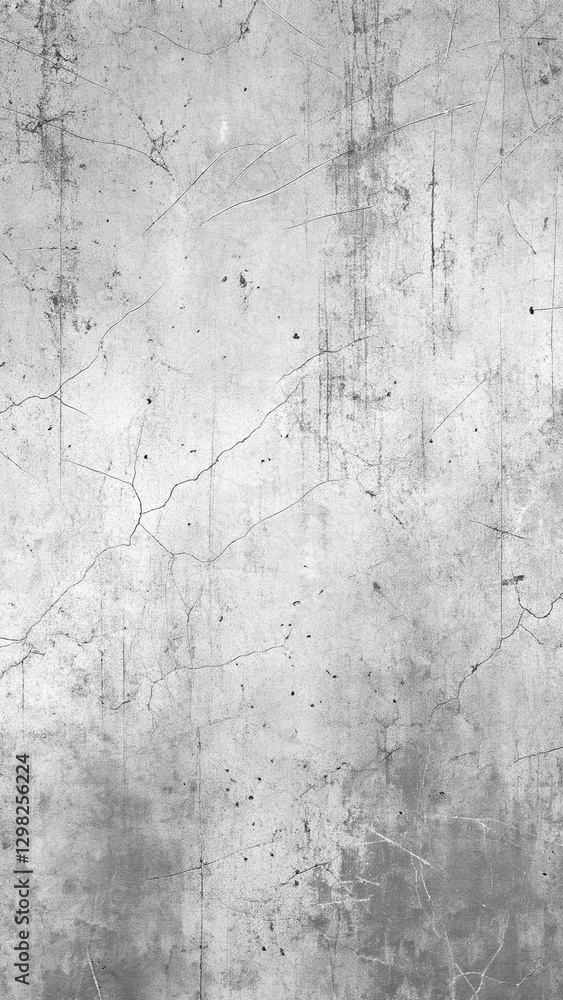 Fototapeta premium Detailed Distressed Concrete Background Texture in Monochrome Grunge Color