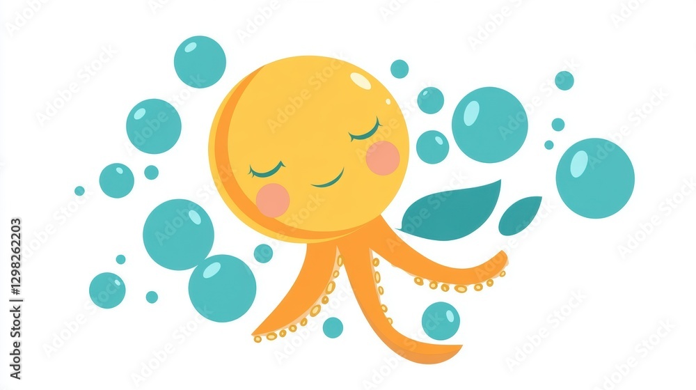 Cute Octopus Illustration Cute Octopus Illustration
