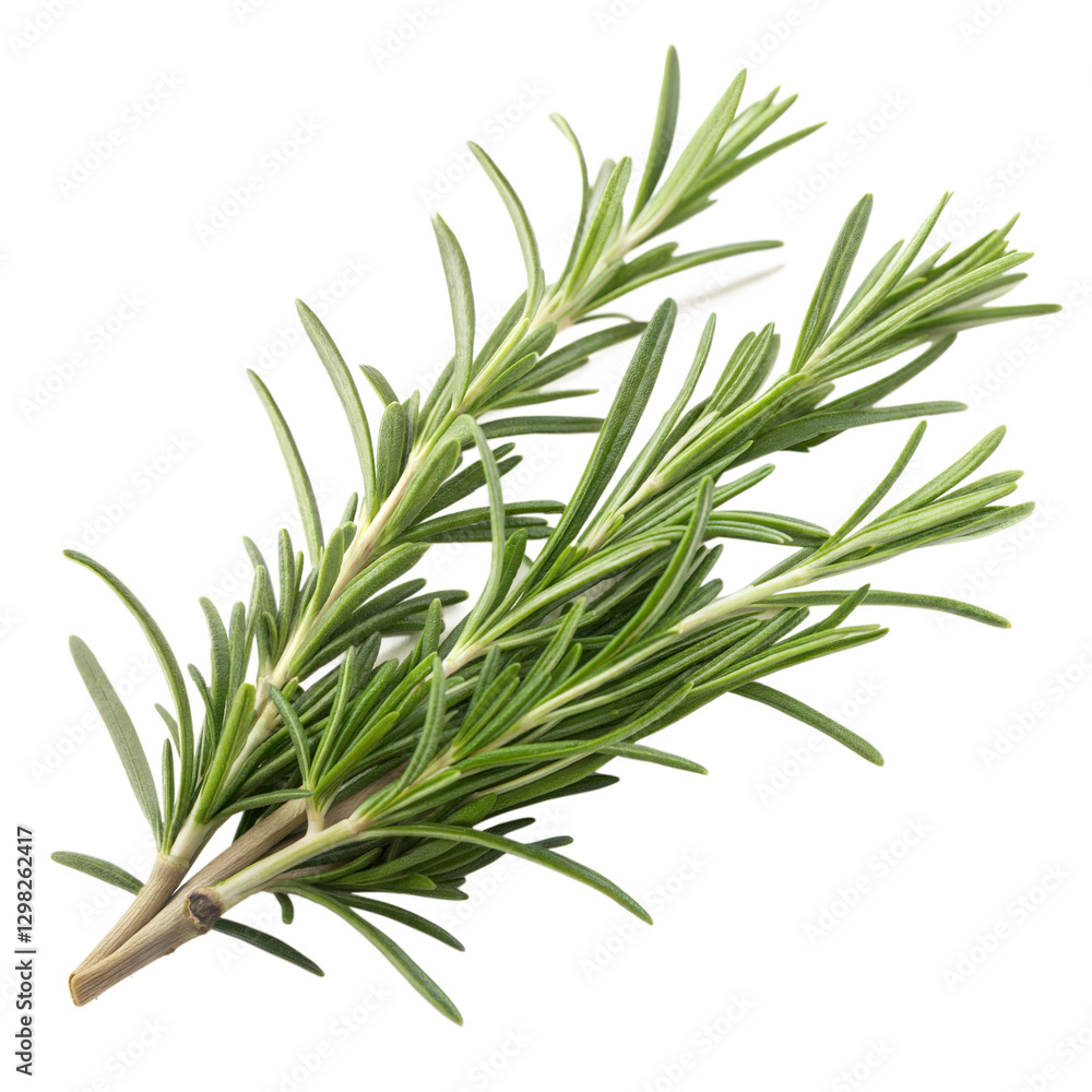 Stylish and clean Fresh Rosemary Sprig Close-up, Perfect for Culinary Stock Photos Stylish and clean Fresh Rosemary Sprig Close-up, Perfect for Culinary Stock Photos