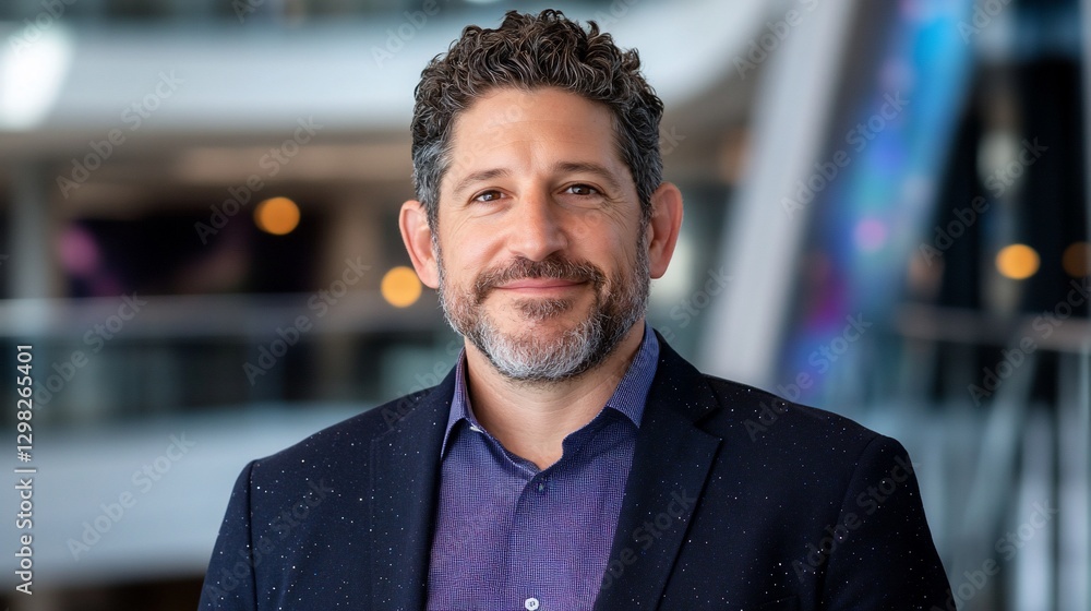 Portrait of a smiling man in a blazer. Portrait of a smiling man in a blazer.