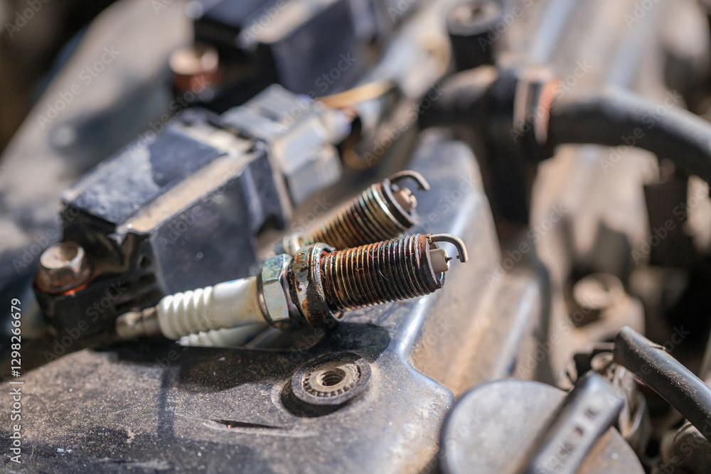 Spark plugs for gasoline engines that are old and have expired will cause incomplete combustion in the engine, in soot and dirt. Changing spark plugs can maintain and extend the life of the engine Spark plugs for gasoline engines that are old and have expired will cause incomplete combustion in the engine, in soot and dirt. Changing spark plugs can maintain and extend the life of the engine