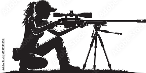 Girl Practicing Shooting 