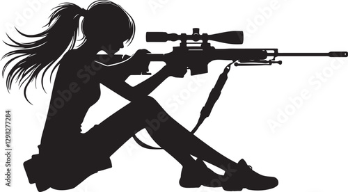 Girl Practicing Shooting 