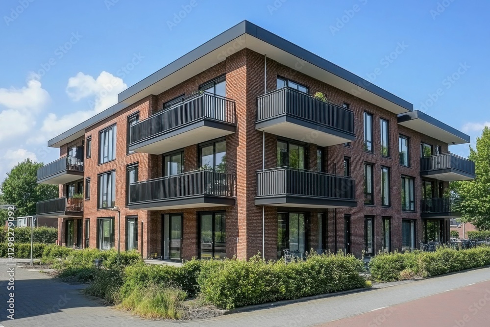 Appartments. Modern Dutch Architecture in Ede, Netherlands. Contemporary Building Design Appartments. Modern Dutch Architecture in Ede, Netherlands. Contemporary Building Design
