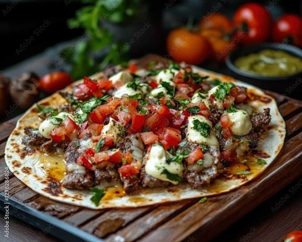 Beef Quesadilla - Mexican Food Tasty Plate Delicious Dinner Beef Quesadilla - Mexican Food Tasty Plate Delicious Dinner