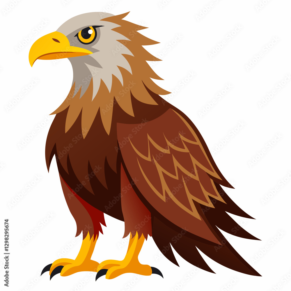 Eagle illustration in vibrant colors Eagle illustration in vibrant colors