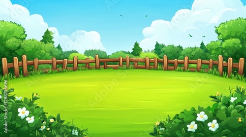 Cartoon Nature Scenery