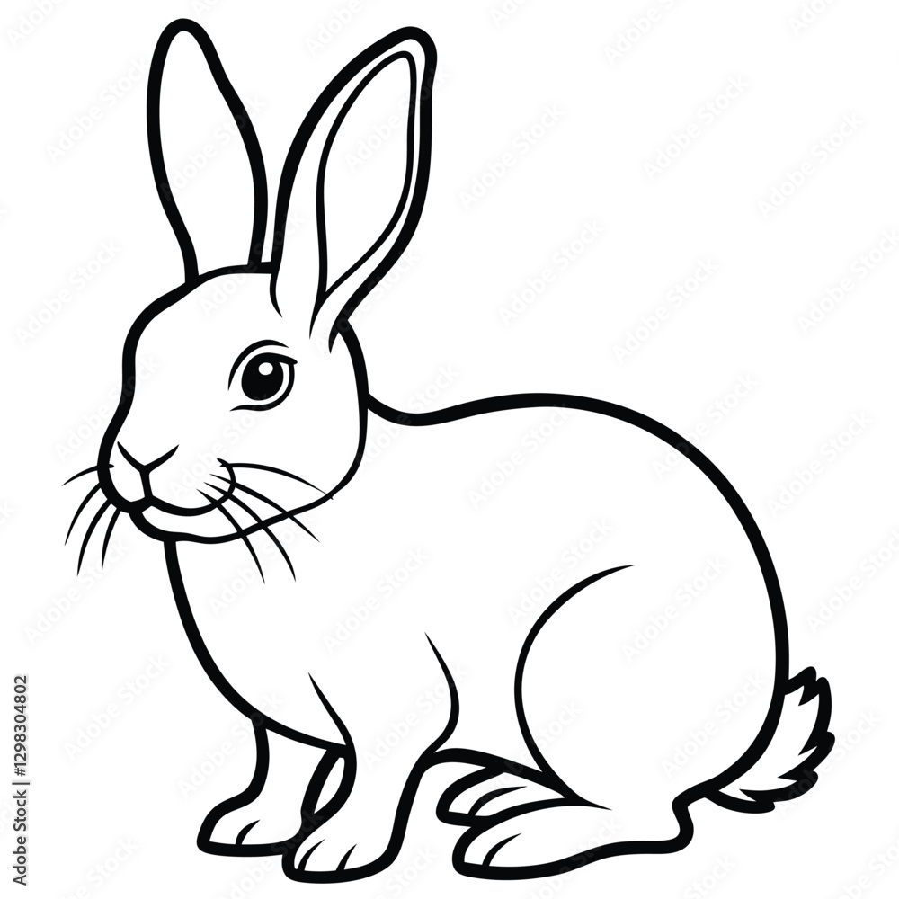 Rabbit isolated on white background Rabbit isolated on white background