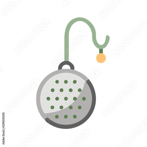 Stylish tea infuser designed for easy brewing, featuring a secure hook and fine mesh to steep loose leaf tea effortlessly