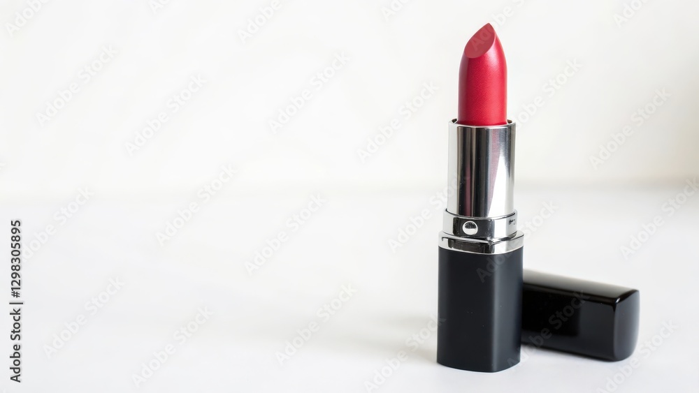 Red Lipstick on White Background Red Lipstick on White Background