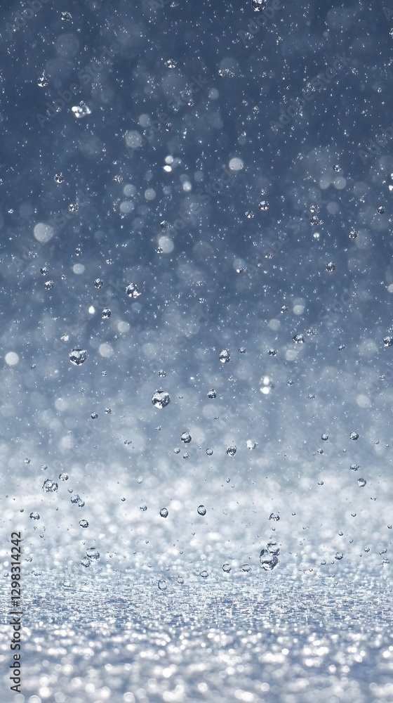 Obraz premium Abstract Water Droplets Falling Background Image