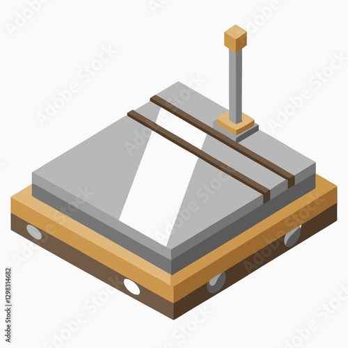 Concrete Screed tool in construction setting