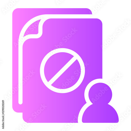 termination gradient icon