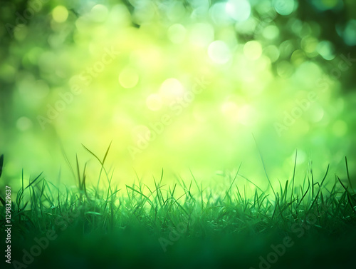 Green Grass Abstract Background Image