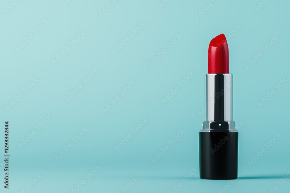 Stylish lipstick with a smooth, creamy texture showcased under duotone lighting, representing makeup trends, self-expression, and beauty innovation Stylish lipstick with a smooth, creamy texture showcased under duotone lighting, representing makeup trends, self-expression, and beauty innovation