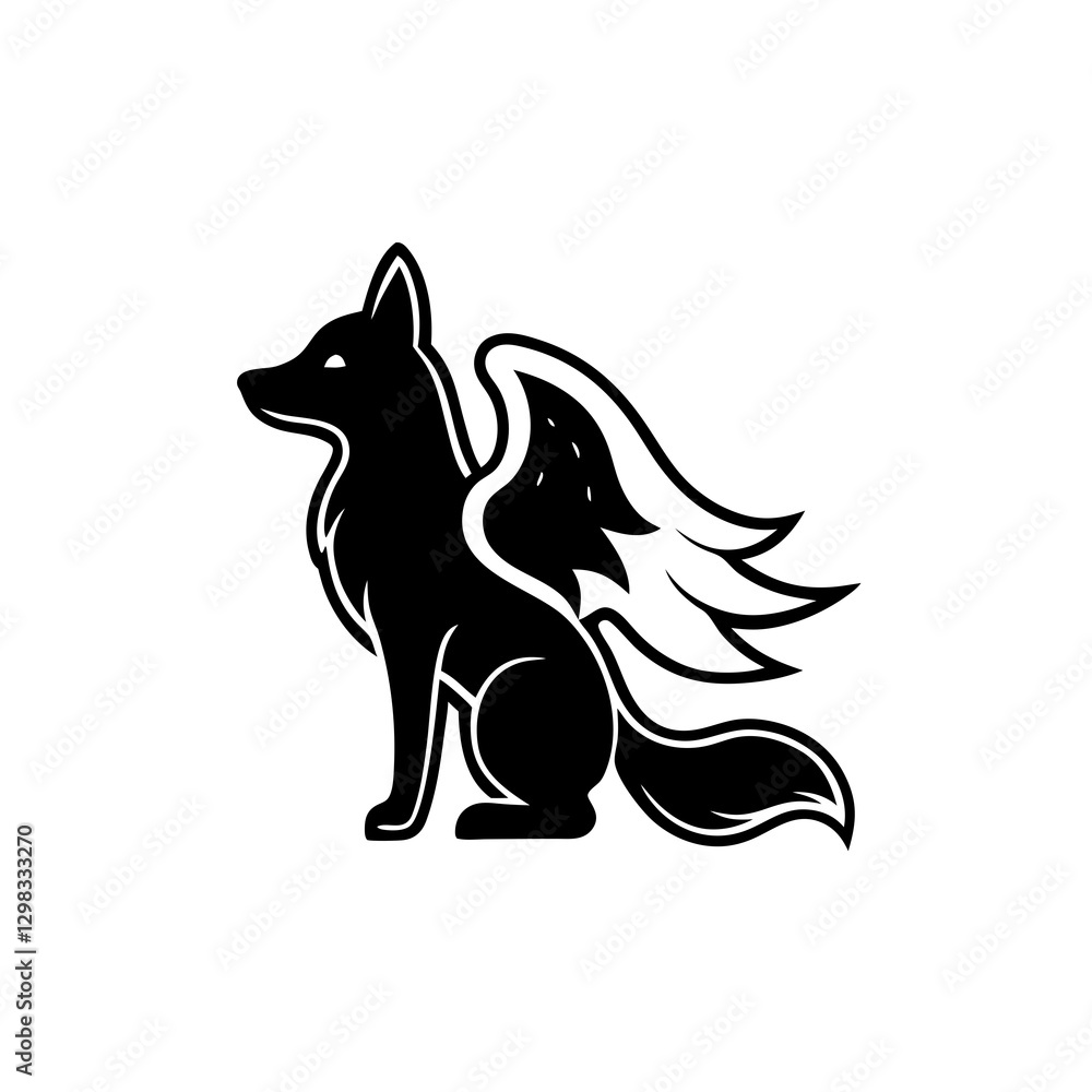 Obraz premium vector image of a wolf