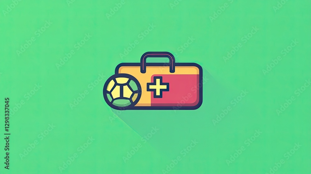 Obraz premium First aid kit for sports