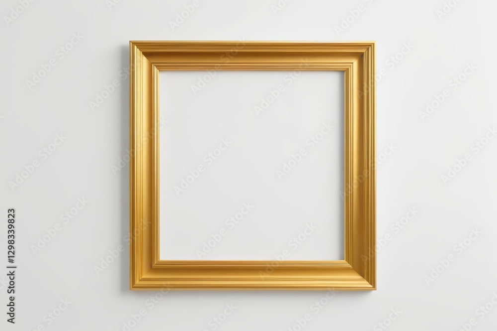 a close up of a golden frame on a white wall a close up of a golden frame on a white wall