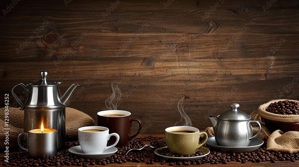 Fototapeta premium still life with coffee cup