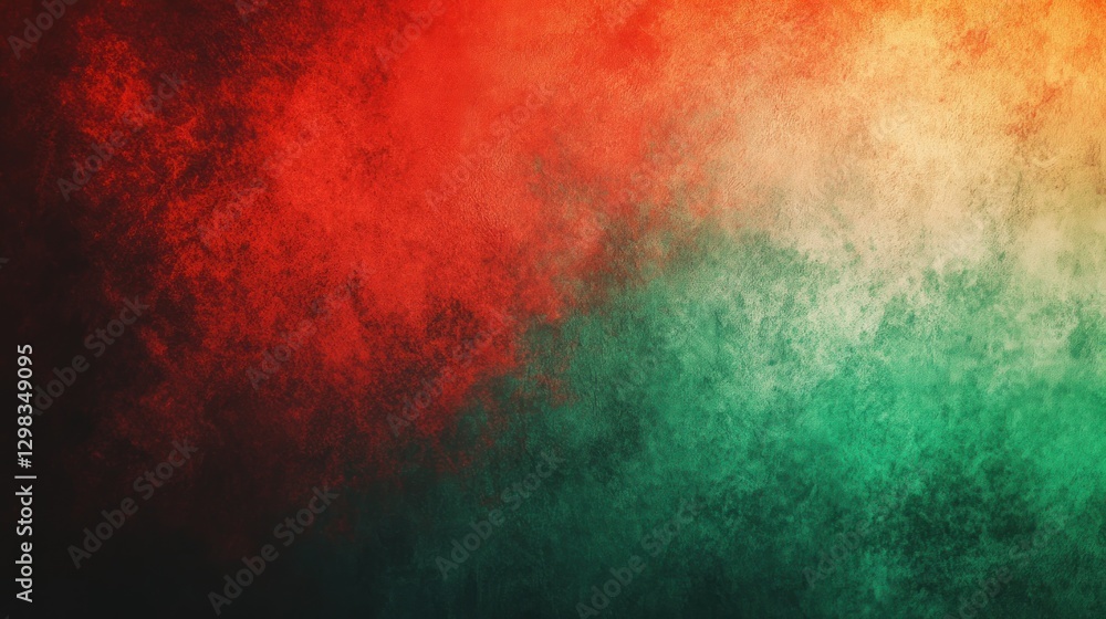 Abstract Red, Orange, and Green Texture Abstract Red, Orange, and Green Texture