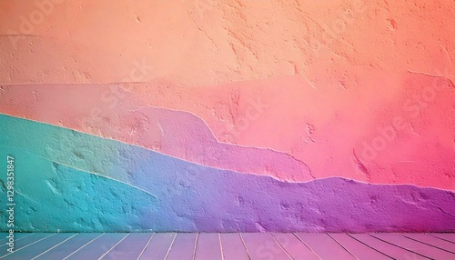 gradient wall texture and floor wood texture backgorund